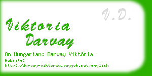 viktoria darvay business card